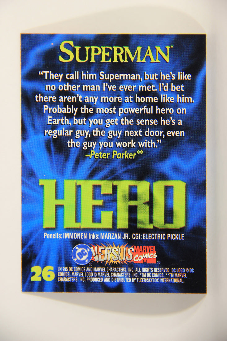 DC Versus Marvel Comics 1995 Trading Card #26 Superman ENG L011500