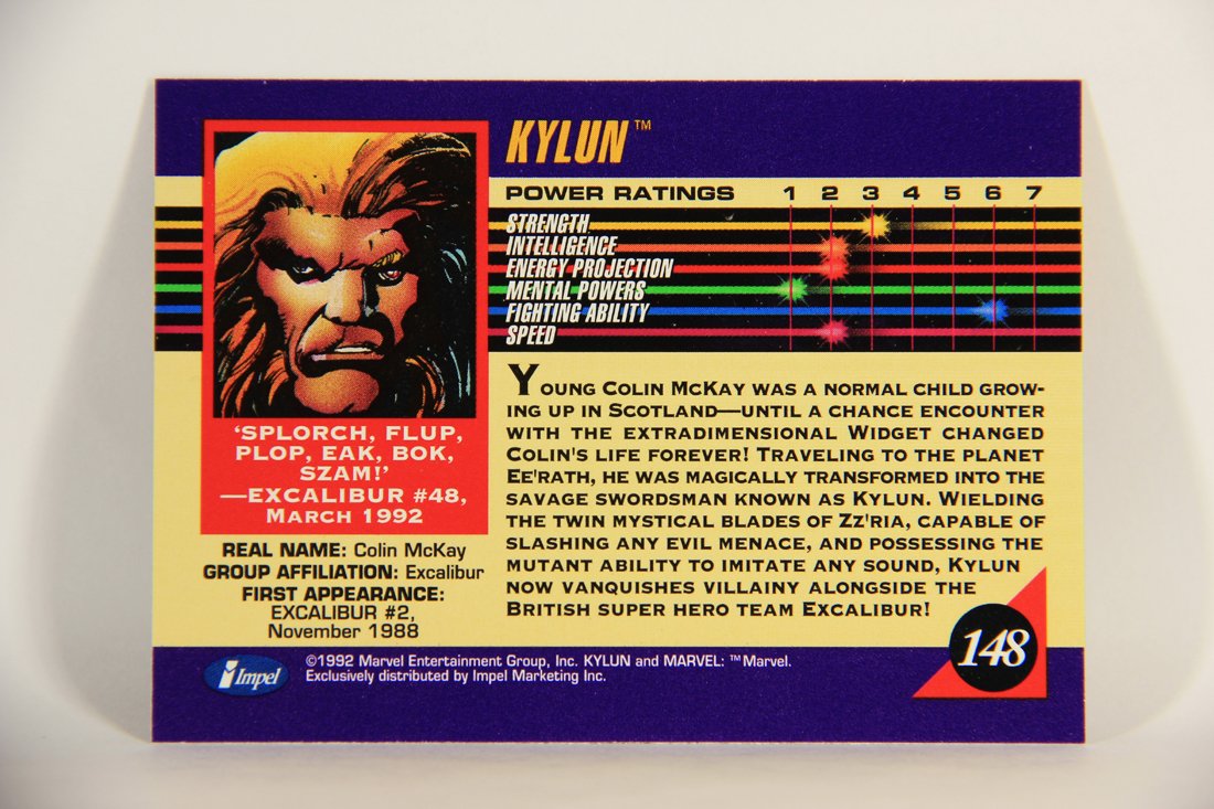 1992 Marvel Universe Series 3 Trading Card #148 Kylun ENG L012011