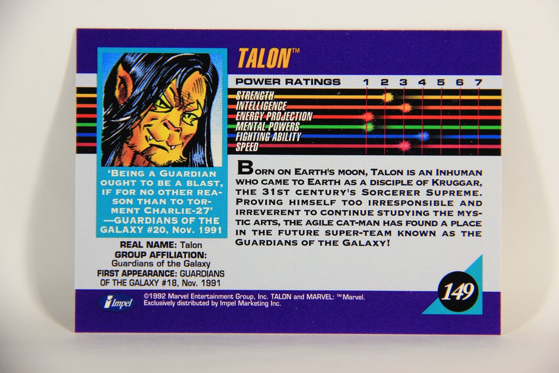 1992 Marvel Universe Series 3 Trading Card #149 Talon ENG L012012