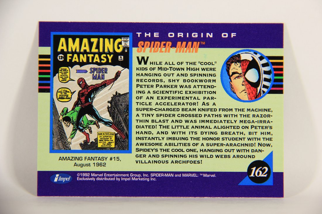 1992 Marvel Universe Series 3 Trading Card #162 Spider-Man ENG L012025