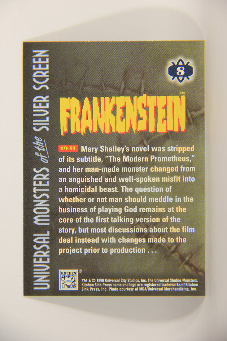 Universal Monsters Of The Silver Screen 1996 Card #8 Frankenstein 1931 Boris Karloff L012064