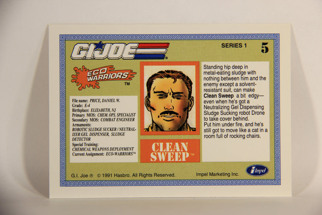 GI Joe 1991 Impel Trading Card #5 Clean Sweep ENG L012226