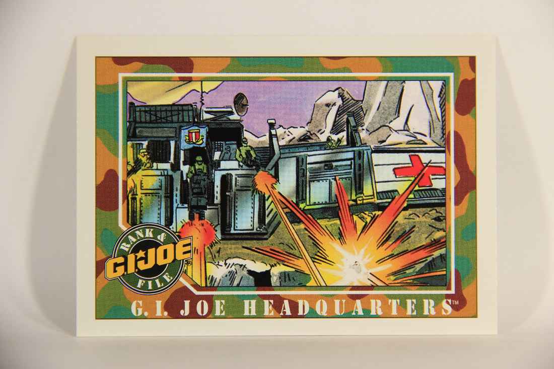 GI Joe 1991 Impel Trading Card #18 GI Joe Headquarters ENG L012239