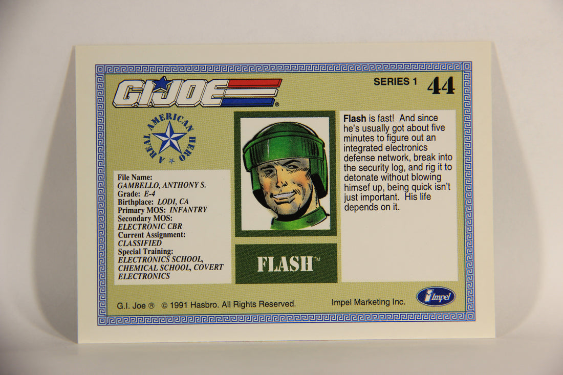 GI Joe 1991 Impel Trading Card #44 Flash ENG L012265