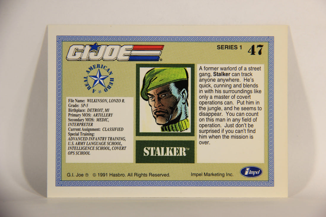 GI Joe 1991 Impel Trading Card #47 Stalker ENG L012268