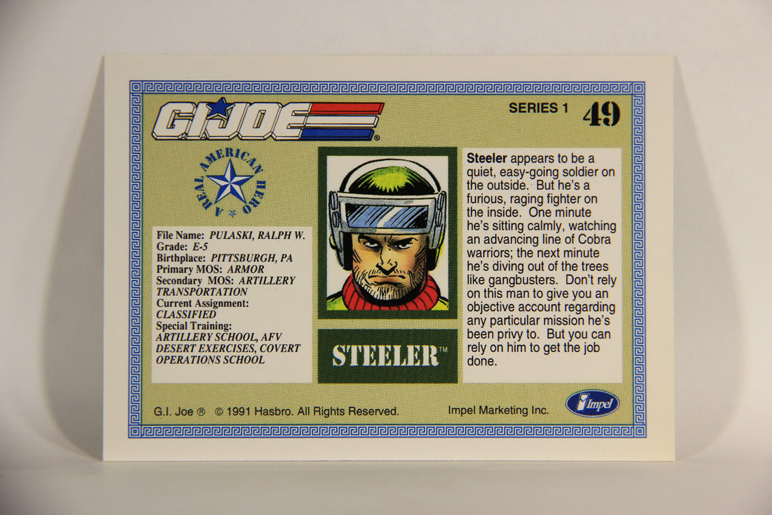 GI Joe 1991 Impel Trading Card #49 Steeler ENG L012270