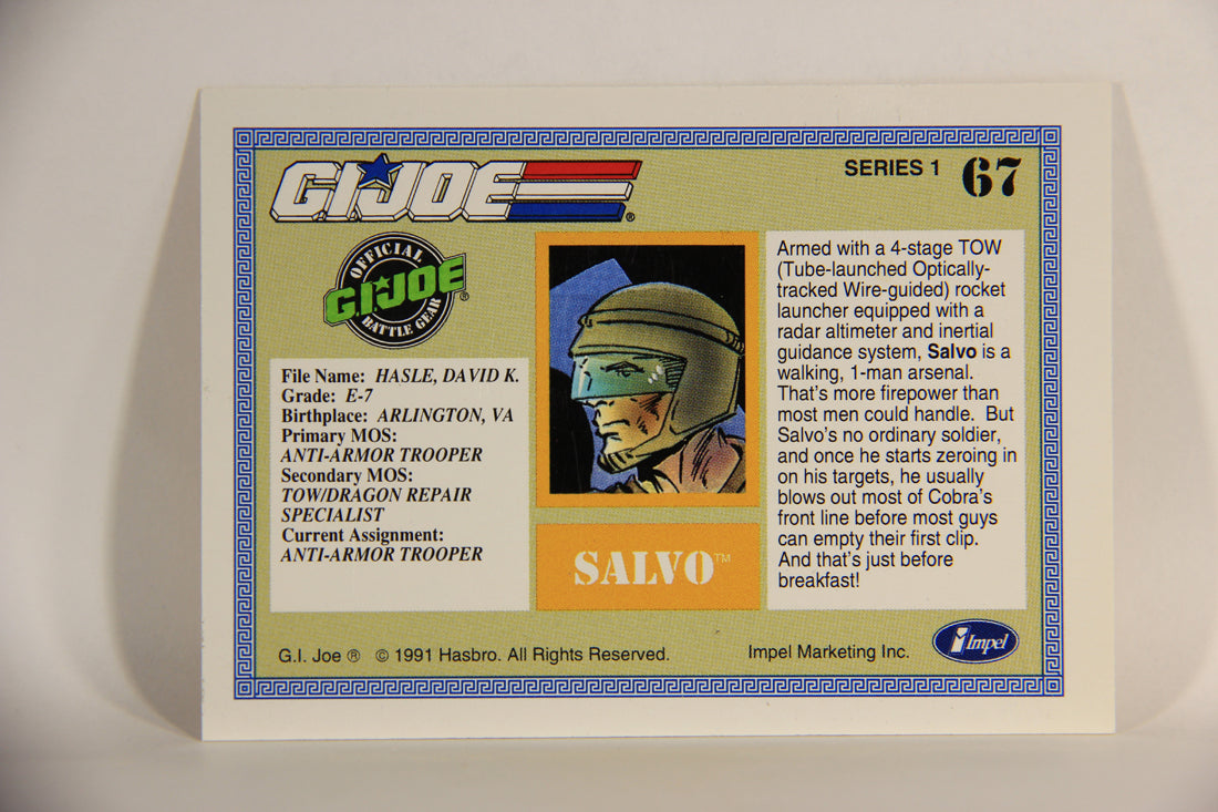 GI Joe 1991 Impel Trading Card #67 Salvo ENG L012288