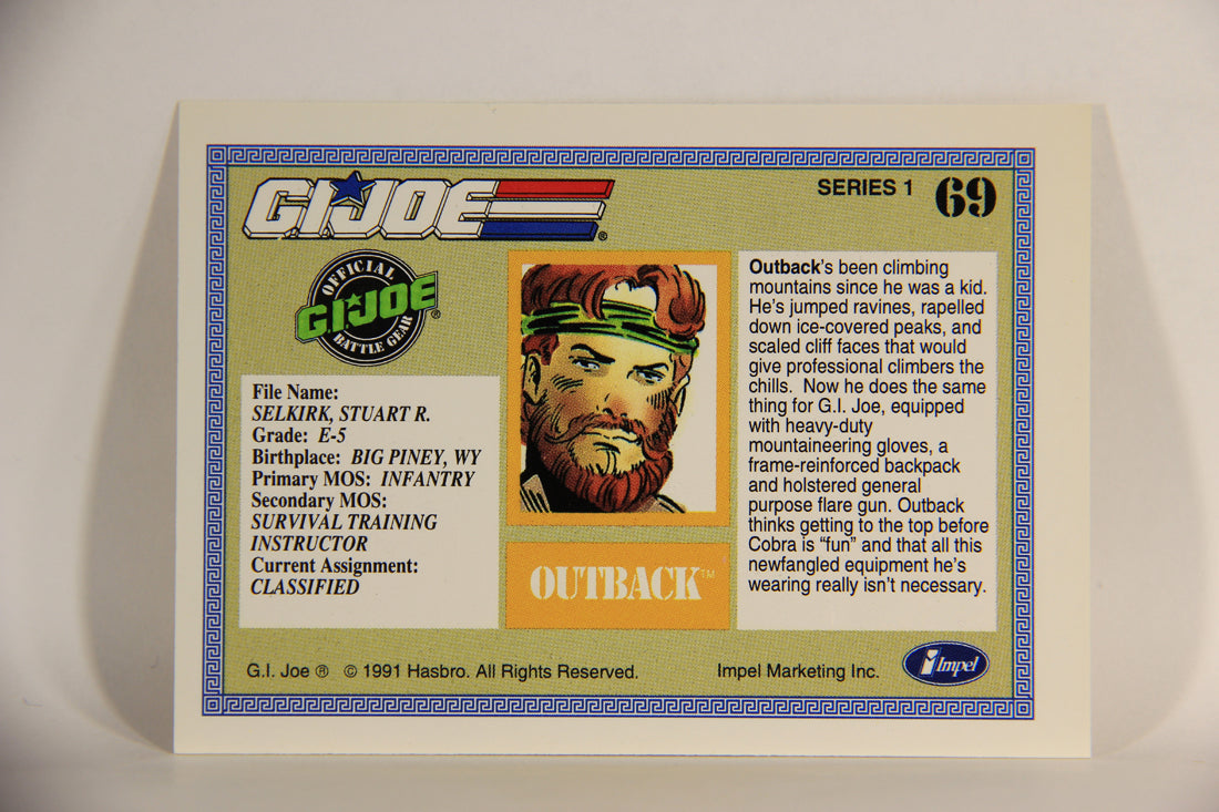 GI Joe 1991 Impel Trading Card #69 Outback ENG L012290