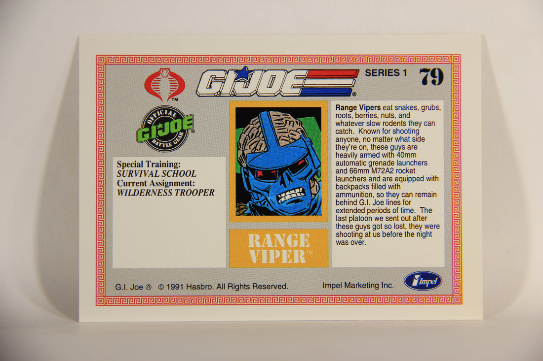 GI Joe 1991 Impel Trading Card #79 Range Viper ENG L012300