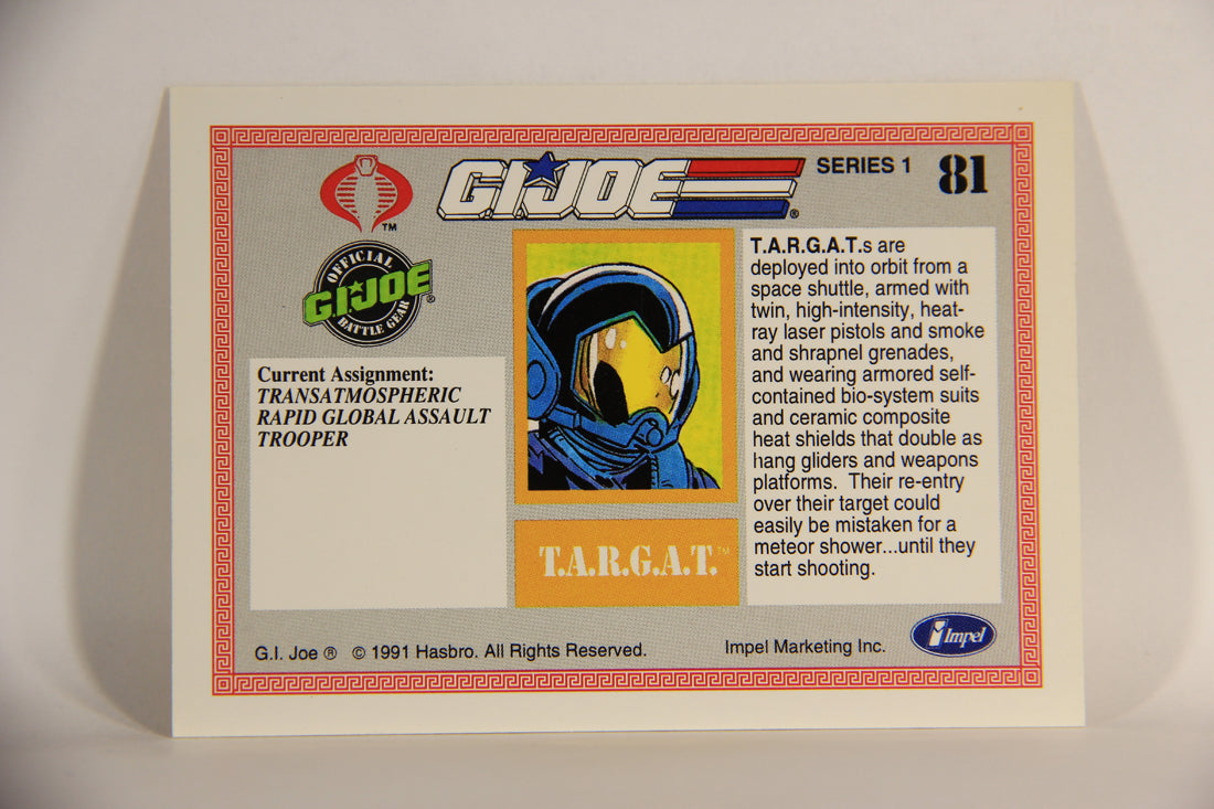 GI Joe 1991 Impel Trading Card #81 T.A.R.G.A.T. ENG L012302