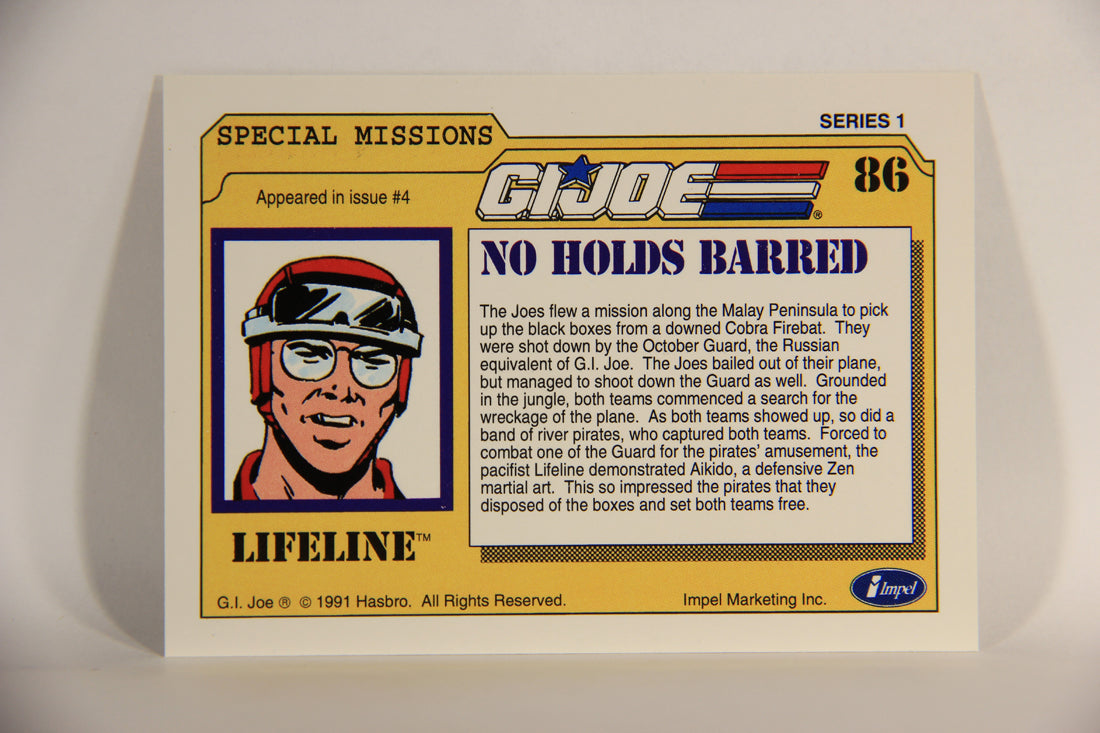 GI Joe 1991 Impel Trading Card #86 No Holds Barred ENG L012307