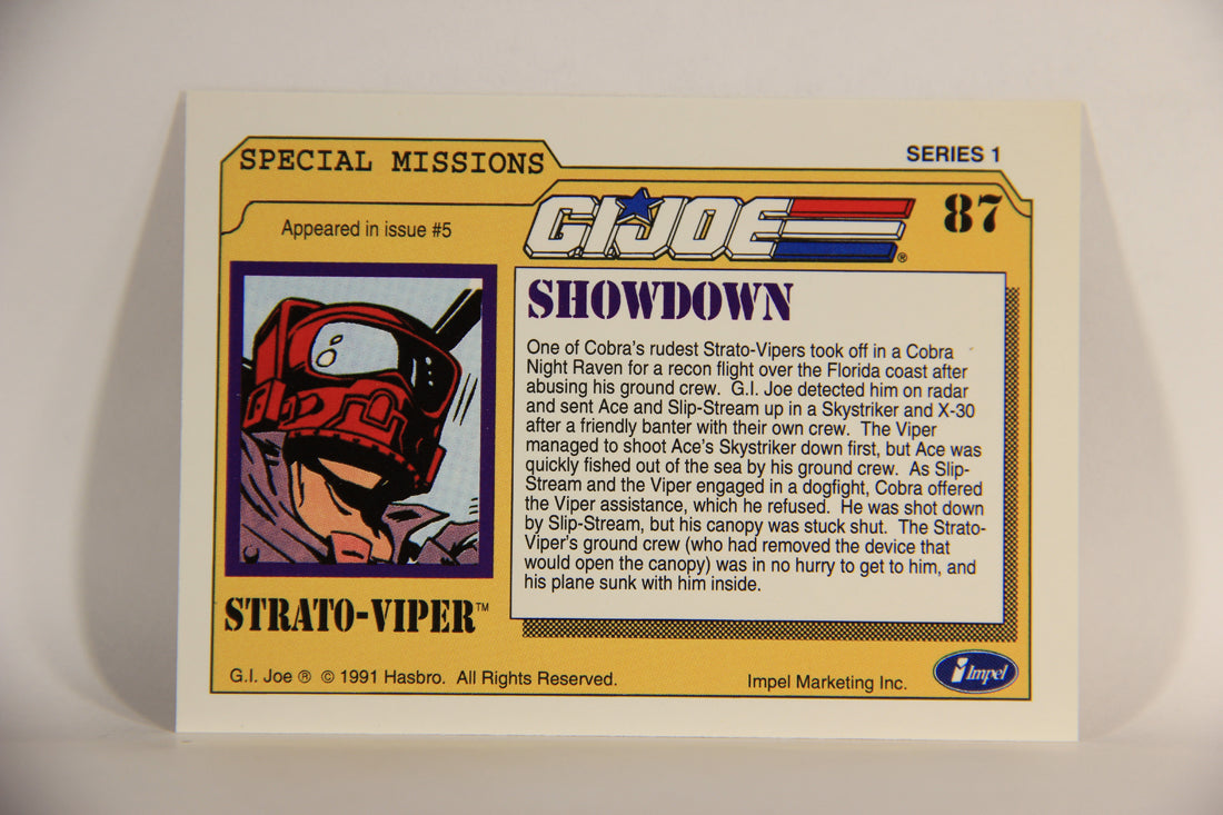 GI Joe 1991 Impel Trading Card #87 Showdown ENG L012308