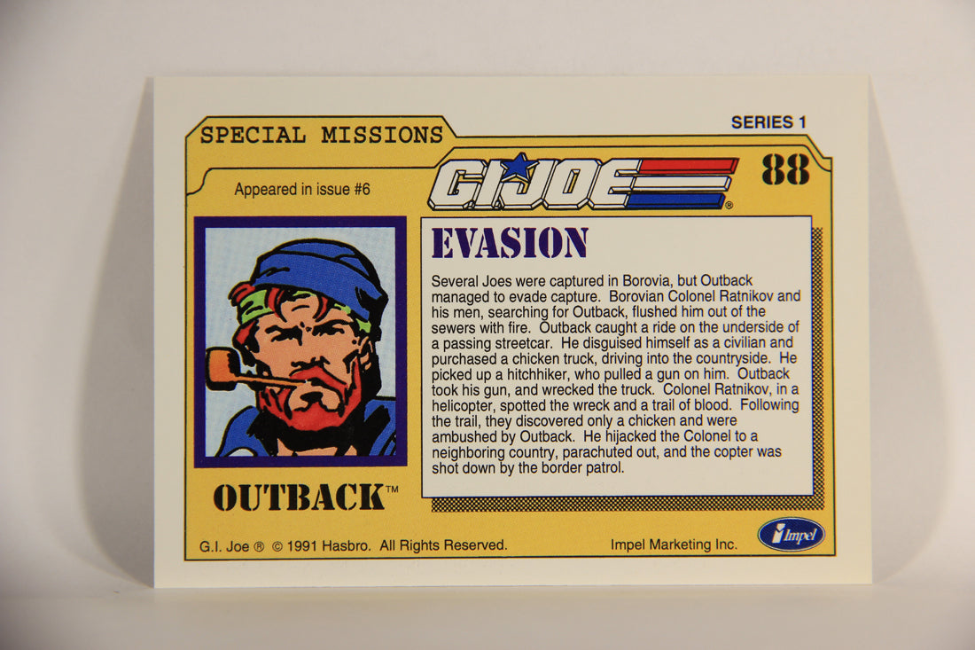 GI Joe 1991 Impel Trading Card #88 Evasion ENG L012309
