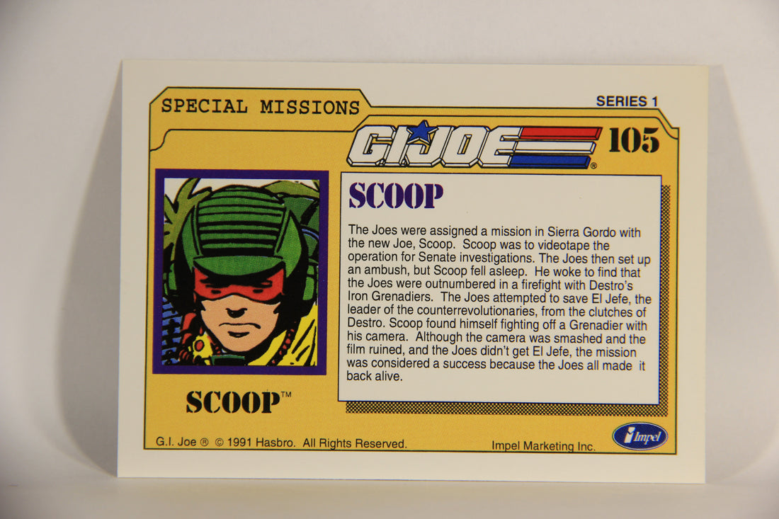 GI Joe 1991 Impel Trading Card #105 Scoop ENG L012326