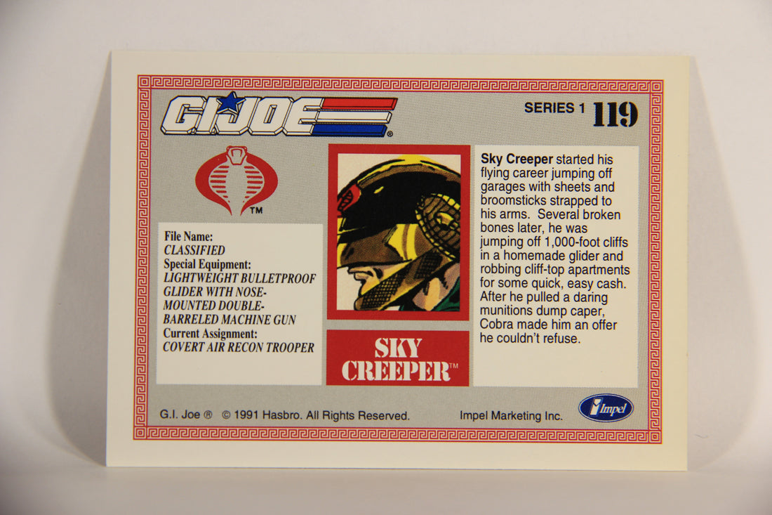 GI Joe 1991 Impel Trading Card #119 Sky Creeper ENG L012340