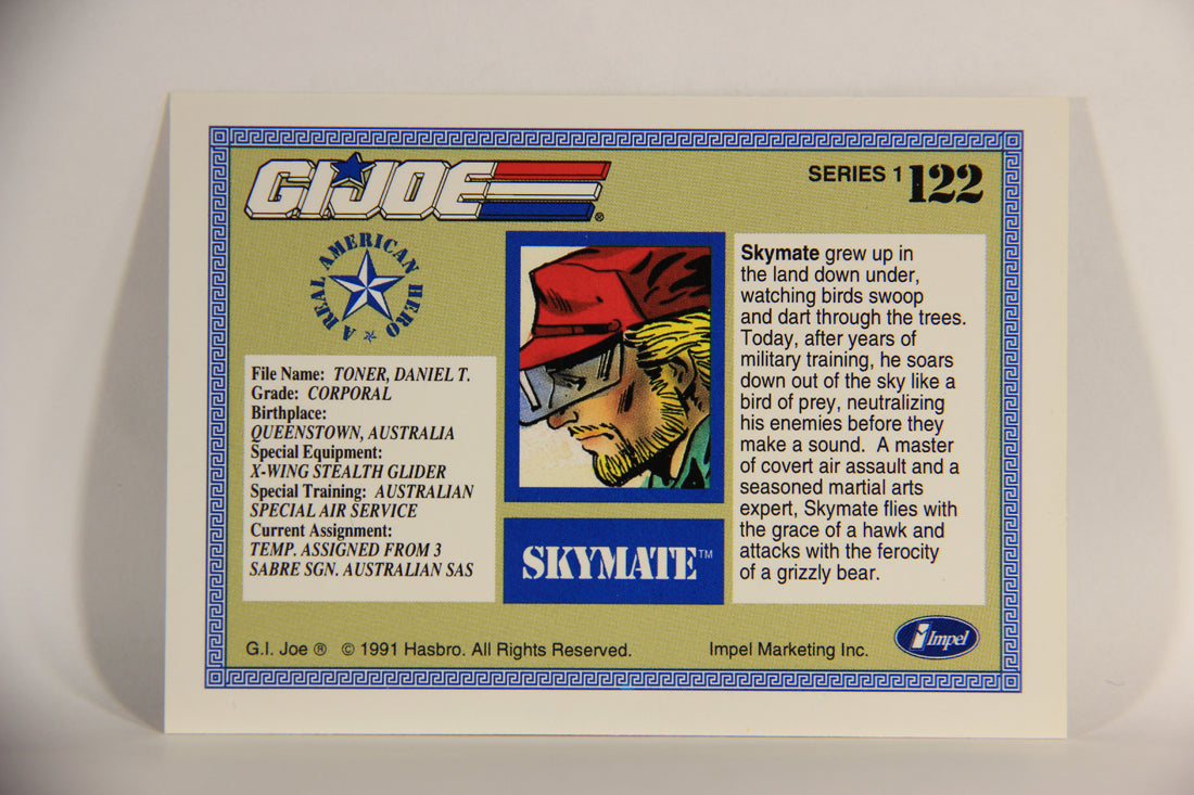 GI Joe 1991 Impel Trading Card #122 Skymate ENG L012343