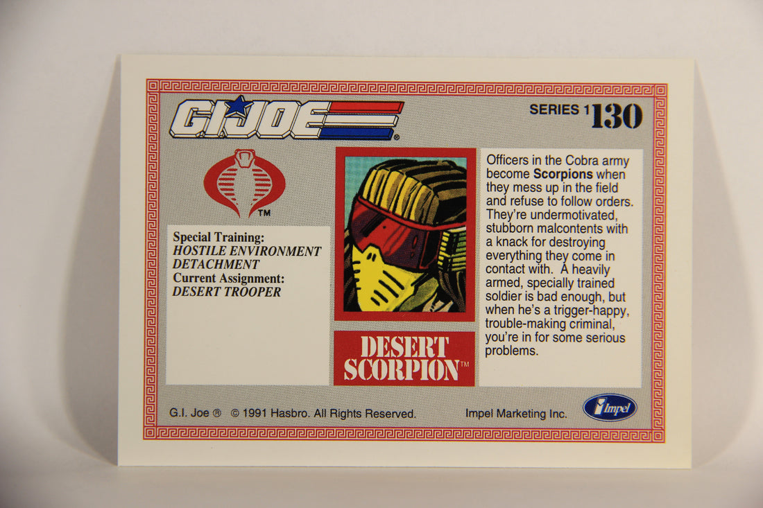 GI Joe 1991 Impel Trading Card #130 Desert Scorpion ENG L012351