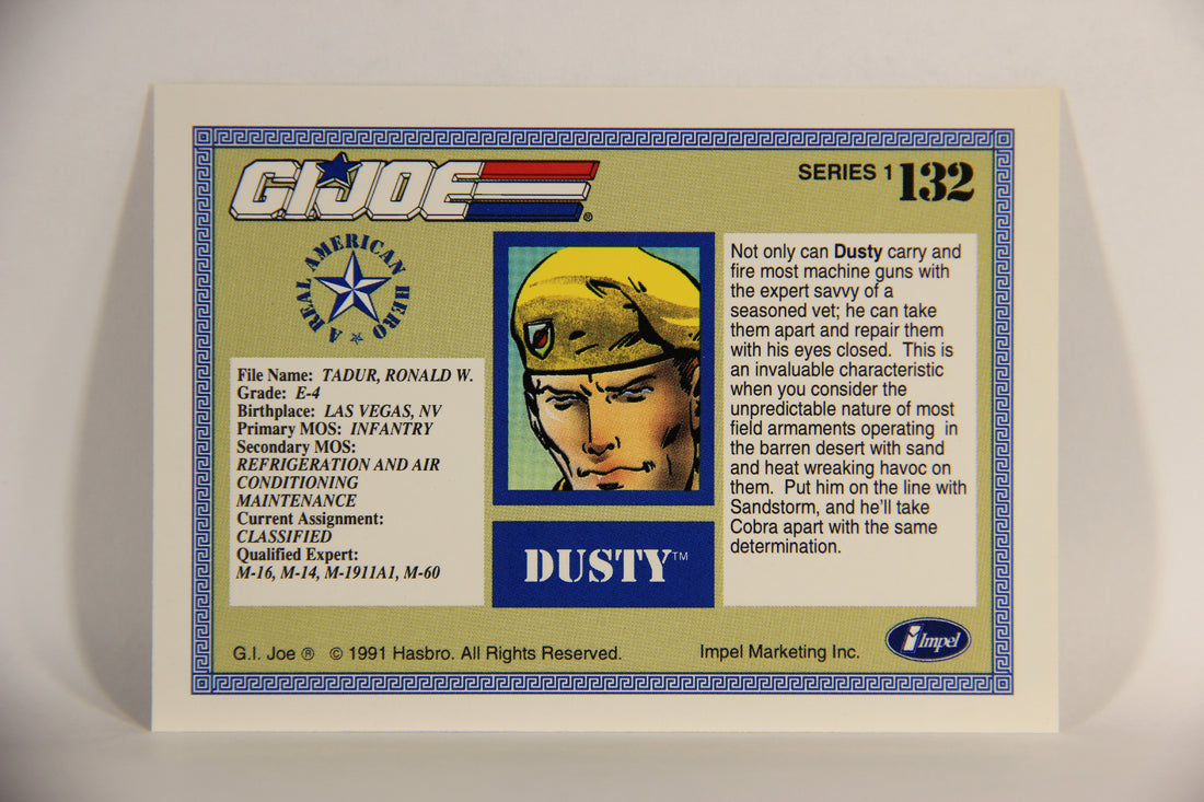 GI Joe 1991 Impel Trading Card #132 Dusty ENG L012353