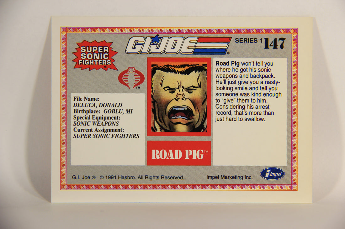 GI Joe 1991 Impel Trading Card #147 Road Pig ENG L012368