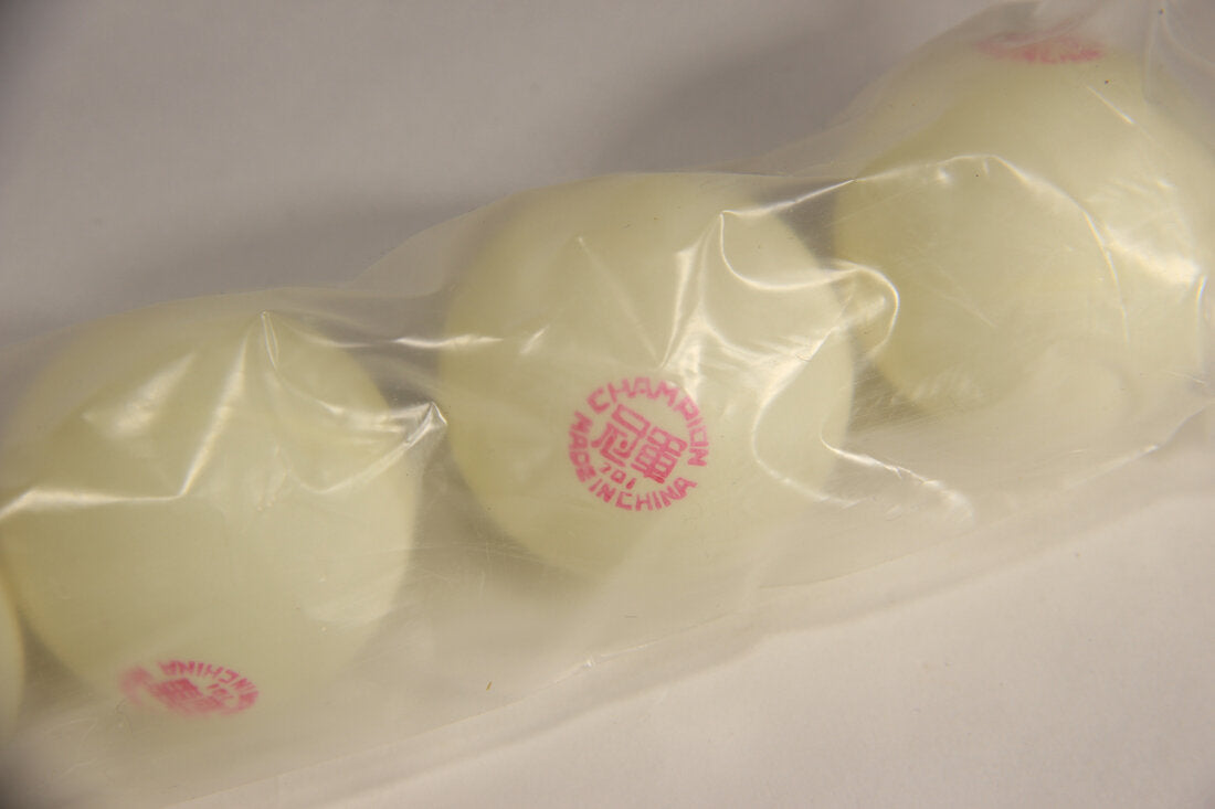 Champion Tennis Table Balls No.201 Vintage China Original Box With Sealed Bag L012563