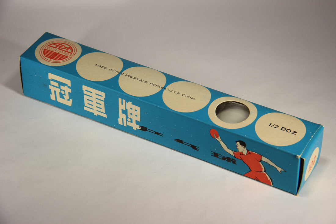Champion Tennis Table Balls No.201 Vintage China Original Box With Sealed Bag L012563