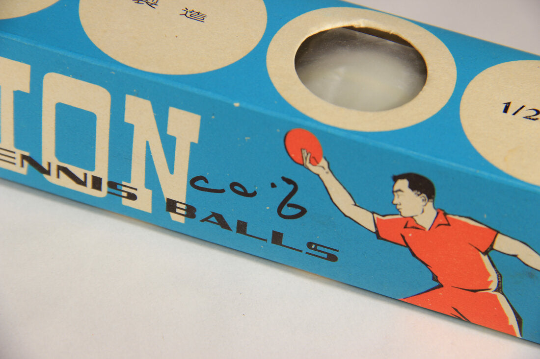 Champion Tennis Table Balls No.201 Vintage China Original Box With Sealed Bag L012563