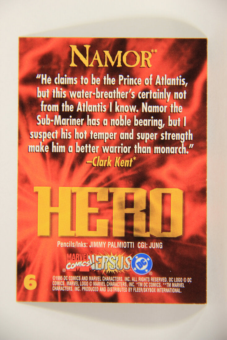DC Versus Marvel Comics 1995 Trading Card #6 Namor ENG L012635