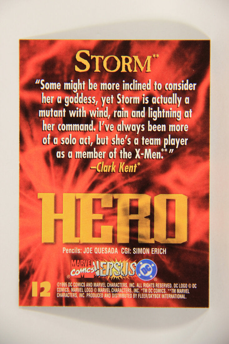 DC Versus Marvel Comics 1995 Trading Card #12 Storm ENG L012636