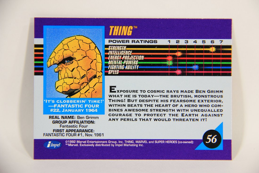 1992 Marvel Universe Series 3 Trading Card #56 Thing ENG L012661