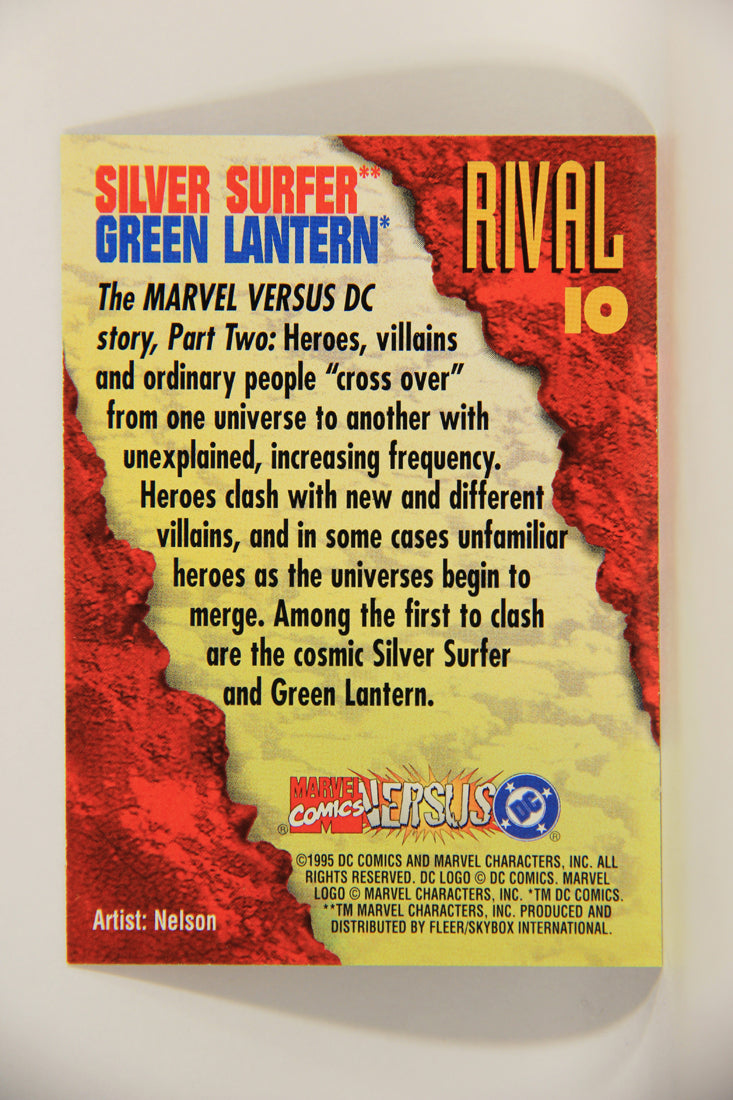 DC Versus Marvel Comics 1995 Trading Card #10 Silver Surfer Vs Green Lantern ENG L012703