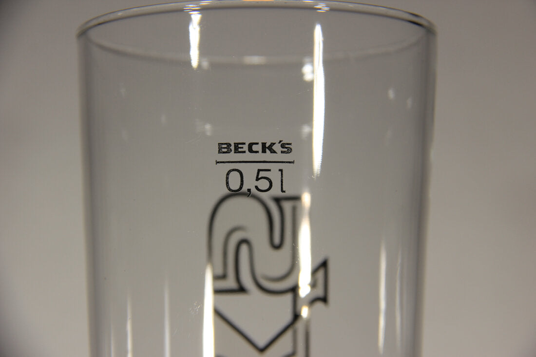 Beck's Beer Glass Germany 0.5L Lager Glass Type L012949