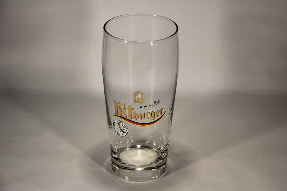 Bitburger Beer Willi Becher Glass European Football Edition Germany L012950