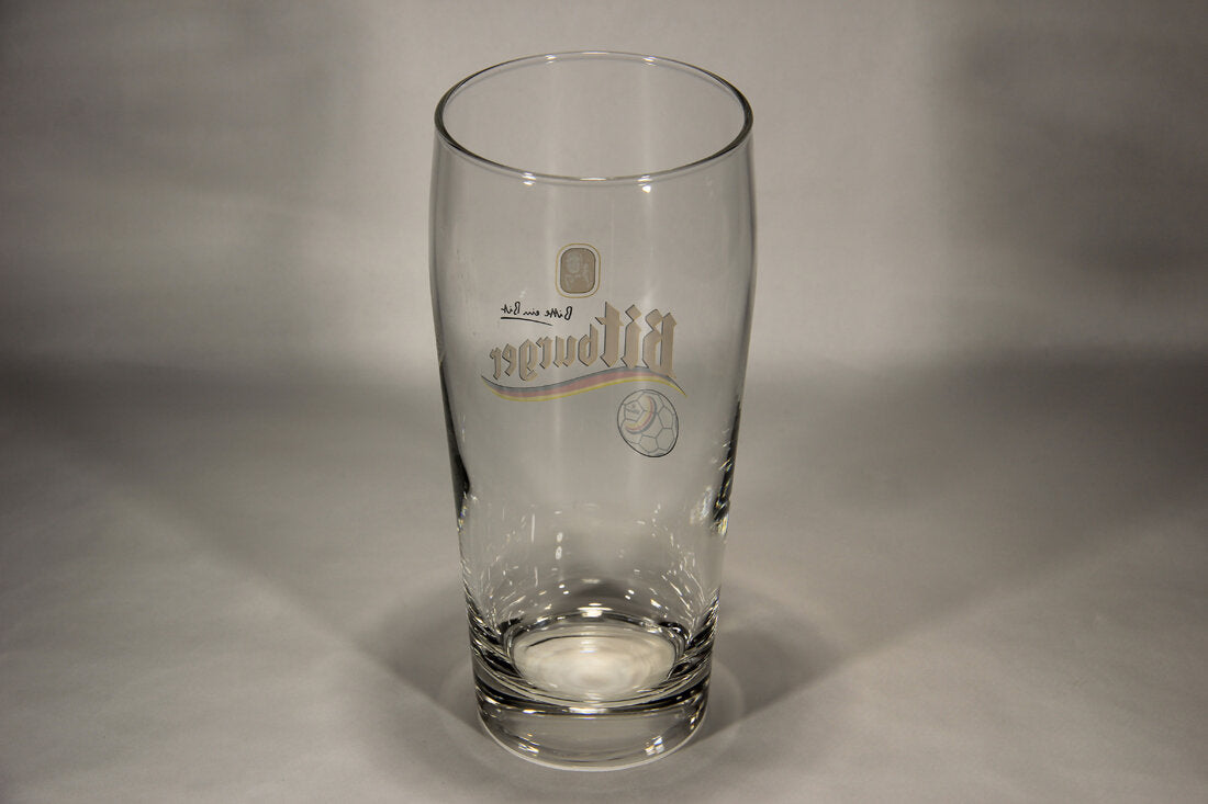 Bitburger Beer Willi Becher Glass European Football Edition Germany L012950
