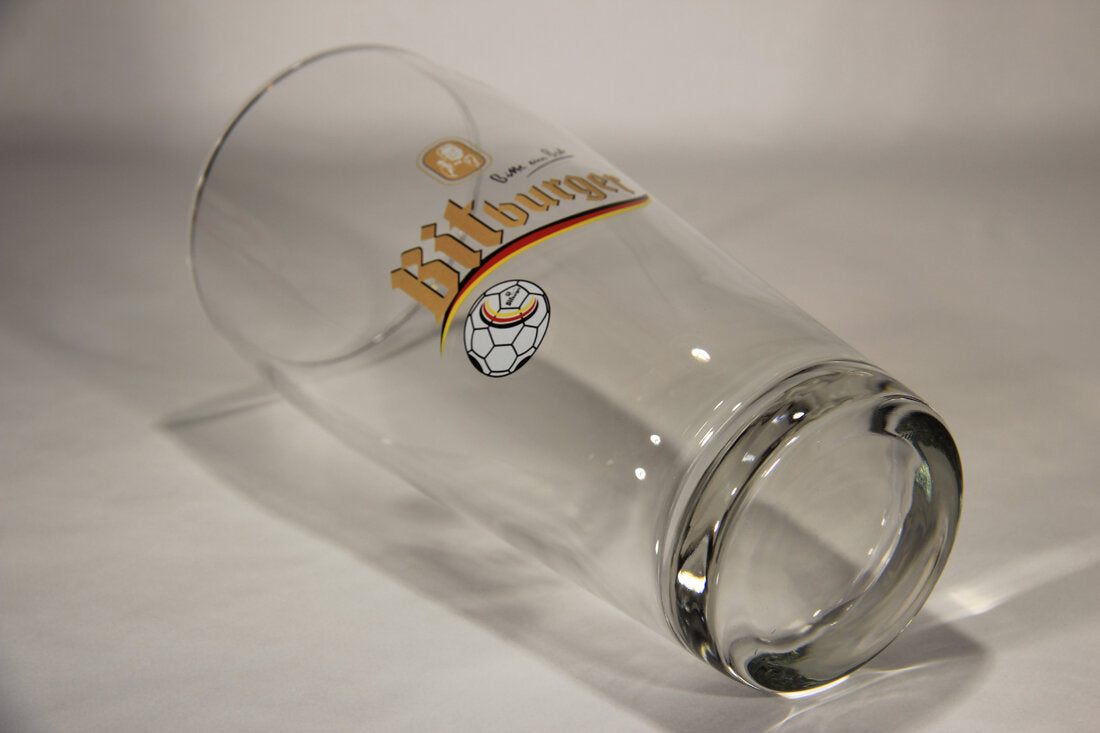 Bitburger Beer Willi Becher Glass European Football Edition Germany L012950