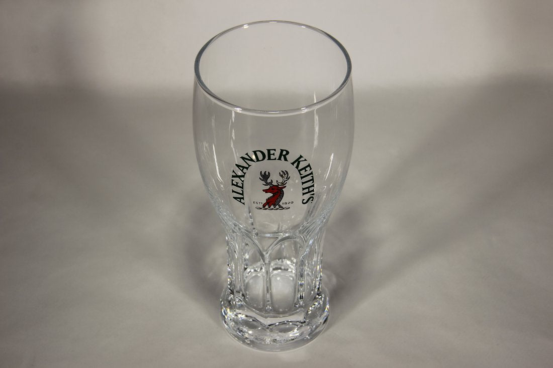 Alexander Keith's India Pale Ale Beer Glass Weizen Glass CAN Nova Scotia Deer Logo L012980