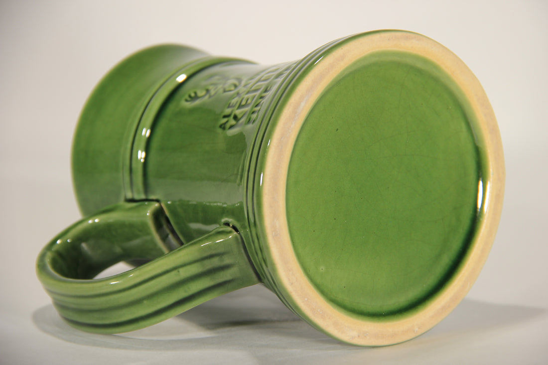 Alexander Keith's Green Ceramic Beer Mug Canada Nova Scotia L012985
