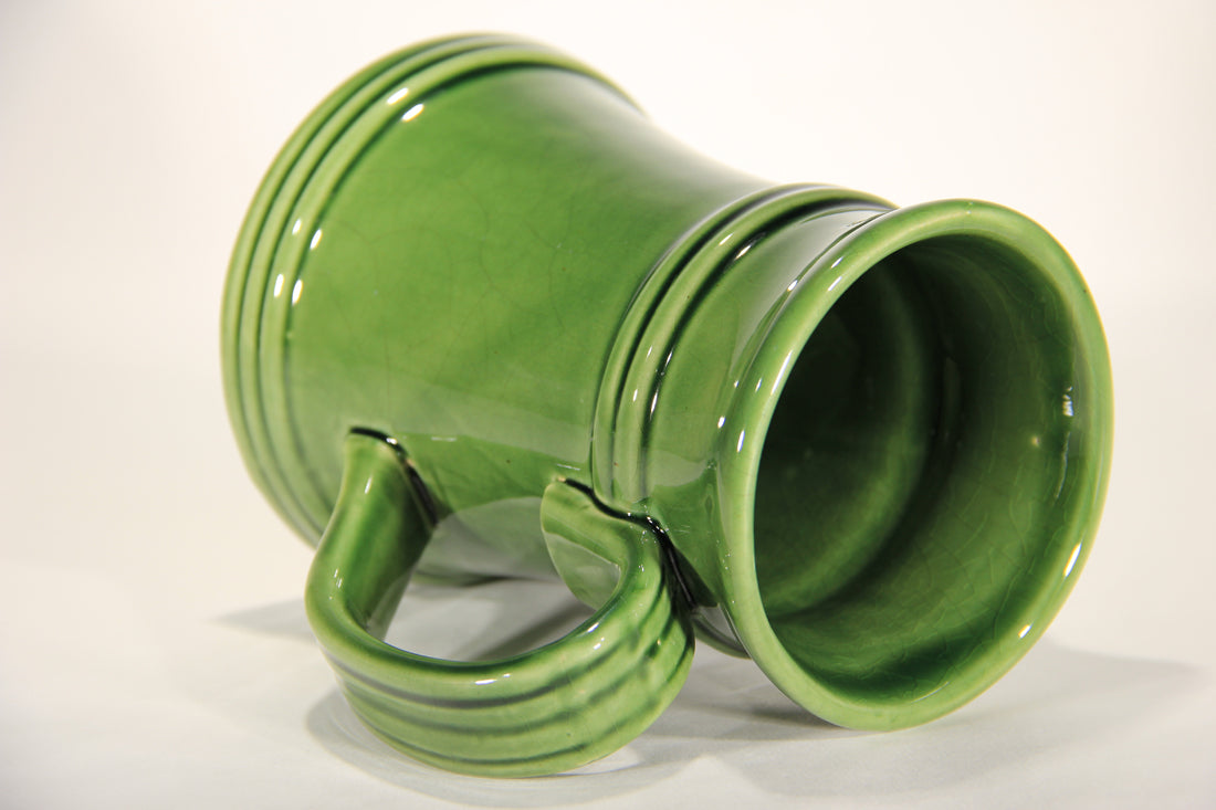 Alexander Keith's Green Ceramic Beer Mug Canada Nova Scotia L012985