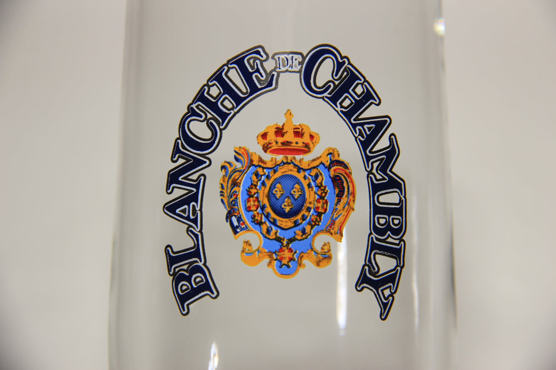 Blanche De Chambly Unibroue Beer Glass Boxed Canada Quebec French L012995