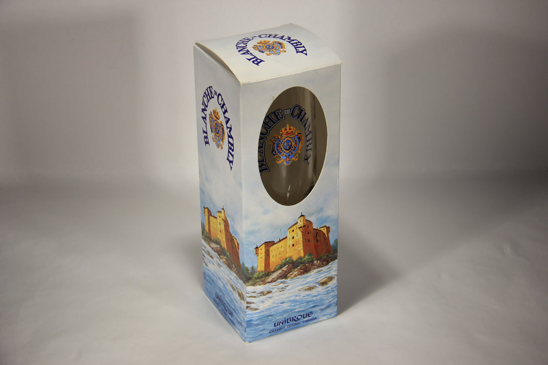 Blanche De Chambly Unibroue Beer Glass Boxed Canada Quebec French L012995