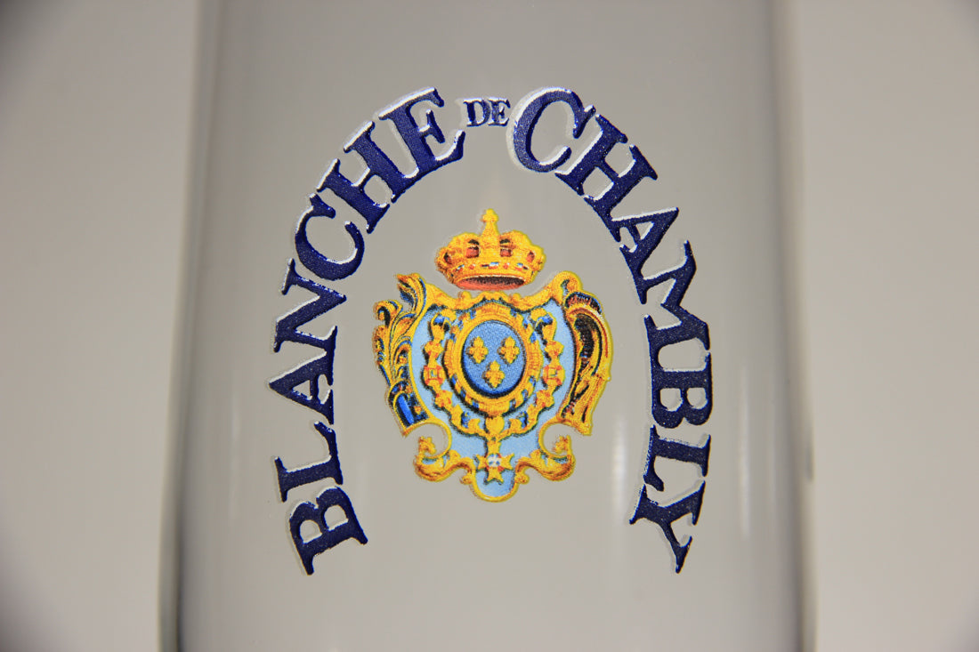 Blanche De Chambly Unibroue Beer Glass Boxed Canada Quebec French L012997