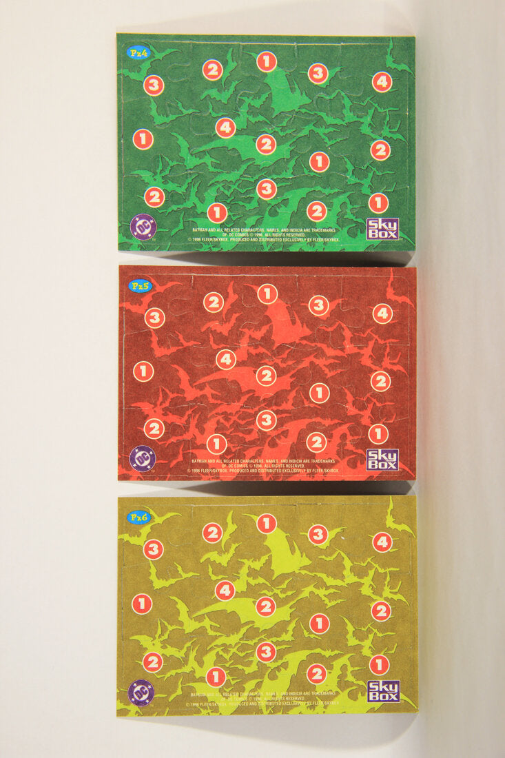 The Adventures Of Batman And Robin 1996 PUZZLE Cards #PZ1 to PZ6 ENG L013065