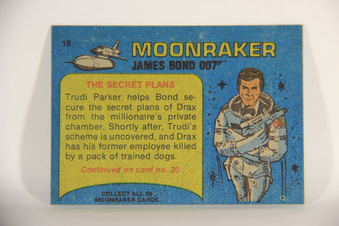 Moonraker James Bond 1979 Trading Card #18 The Secret Plans L013084