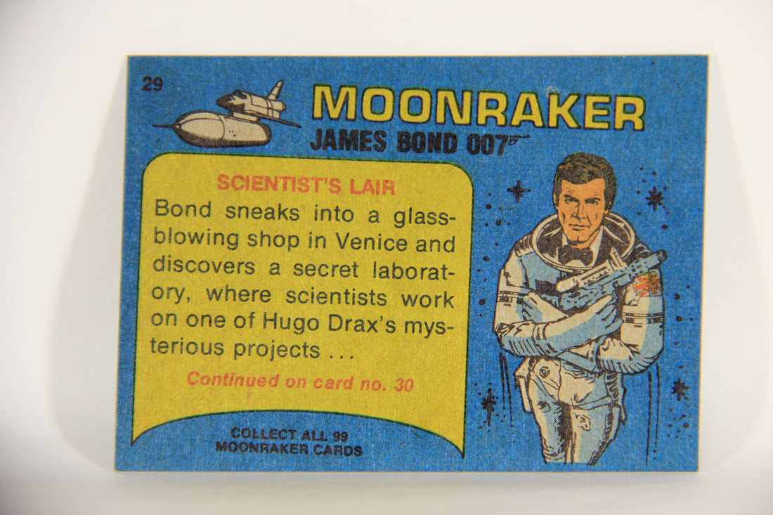 Moonraker James Bond 1979 Trading Card #29 Scientist' Lair L013095