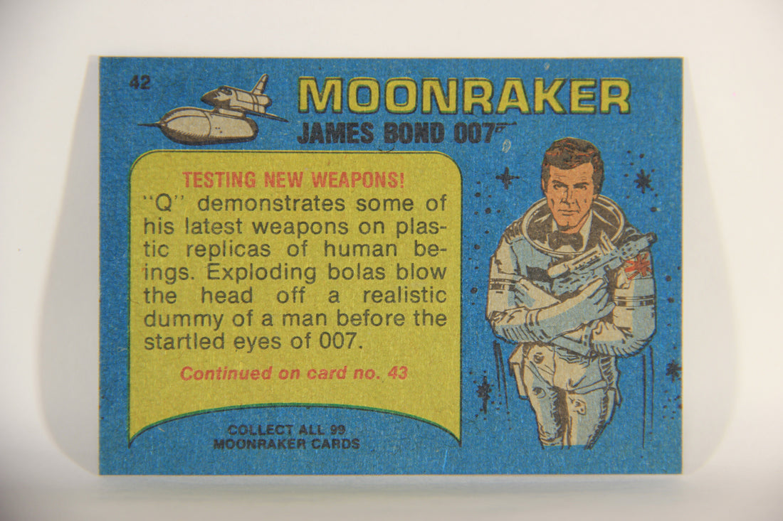 Moonraker James Bond 1979 Trading Card #42 Testing New Weapons L013108
