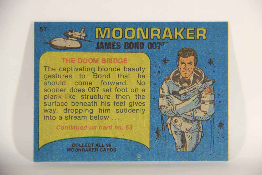 Moonraker James Bond 1979 Trading Card #51 The Doom Bridge L013117