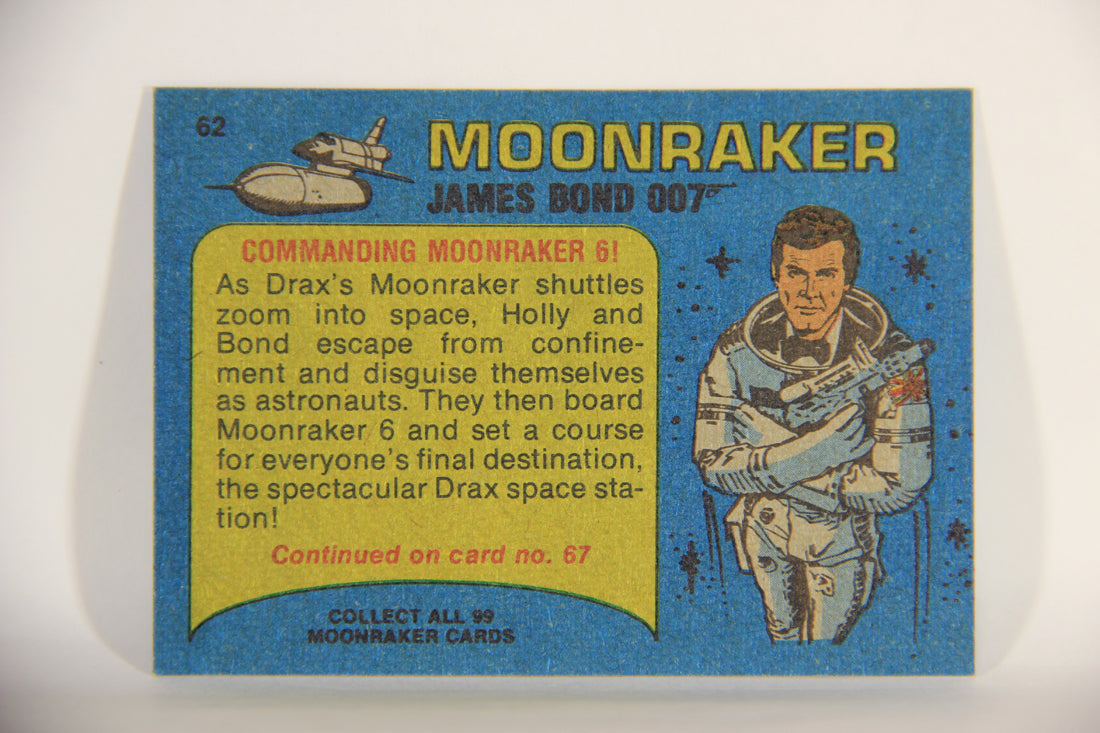 Moonraker James Bond 1979 Trading Card #62 Commanding Moonraker 6 L013128
