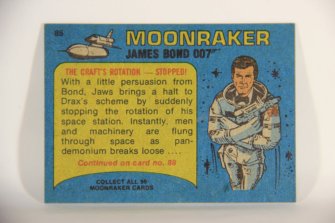 Moonraker James Bond 1979 Trading Card #85 The Craft's Rotation Stopped L013151