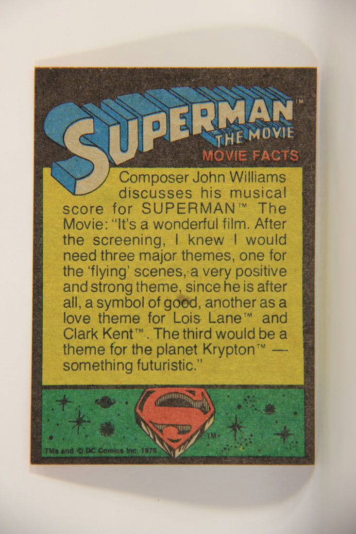 Superman The Movie 1978 Trading Card #98 Christopher Reeve Plays Clark Kent L013186
