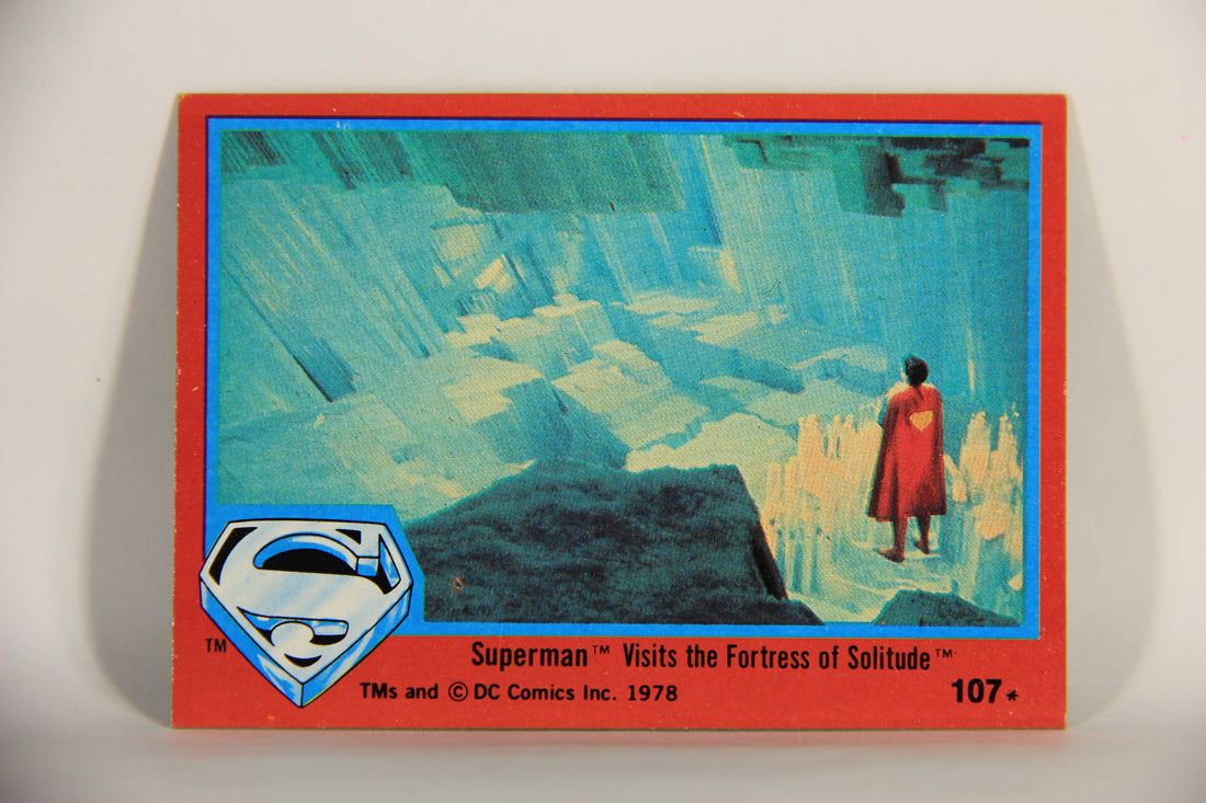 Superman The Movie 1978 Card #107 Superman Visits The Fortress Of Solitude L013195