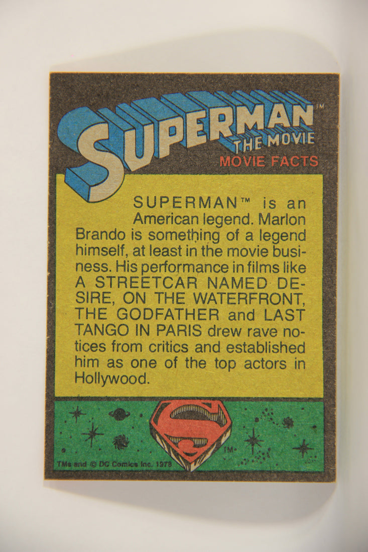 Superman The Movie 1978 Trading Card #148 Superman Spots A Crime L013236